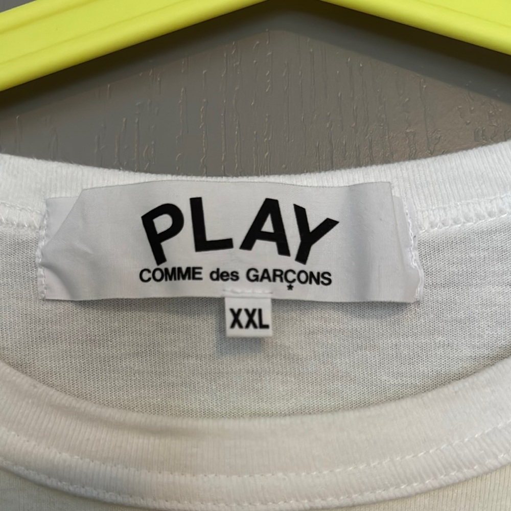 Comme des Garcons Play White Long Sleeve Shirt - Picture 2 of 4